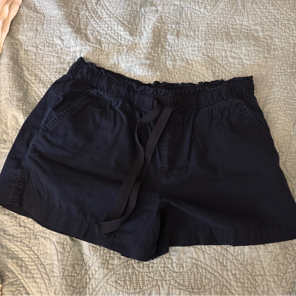 Women's navy blue drawstring Casual Shorts